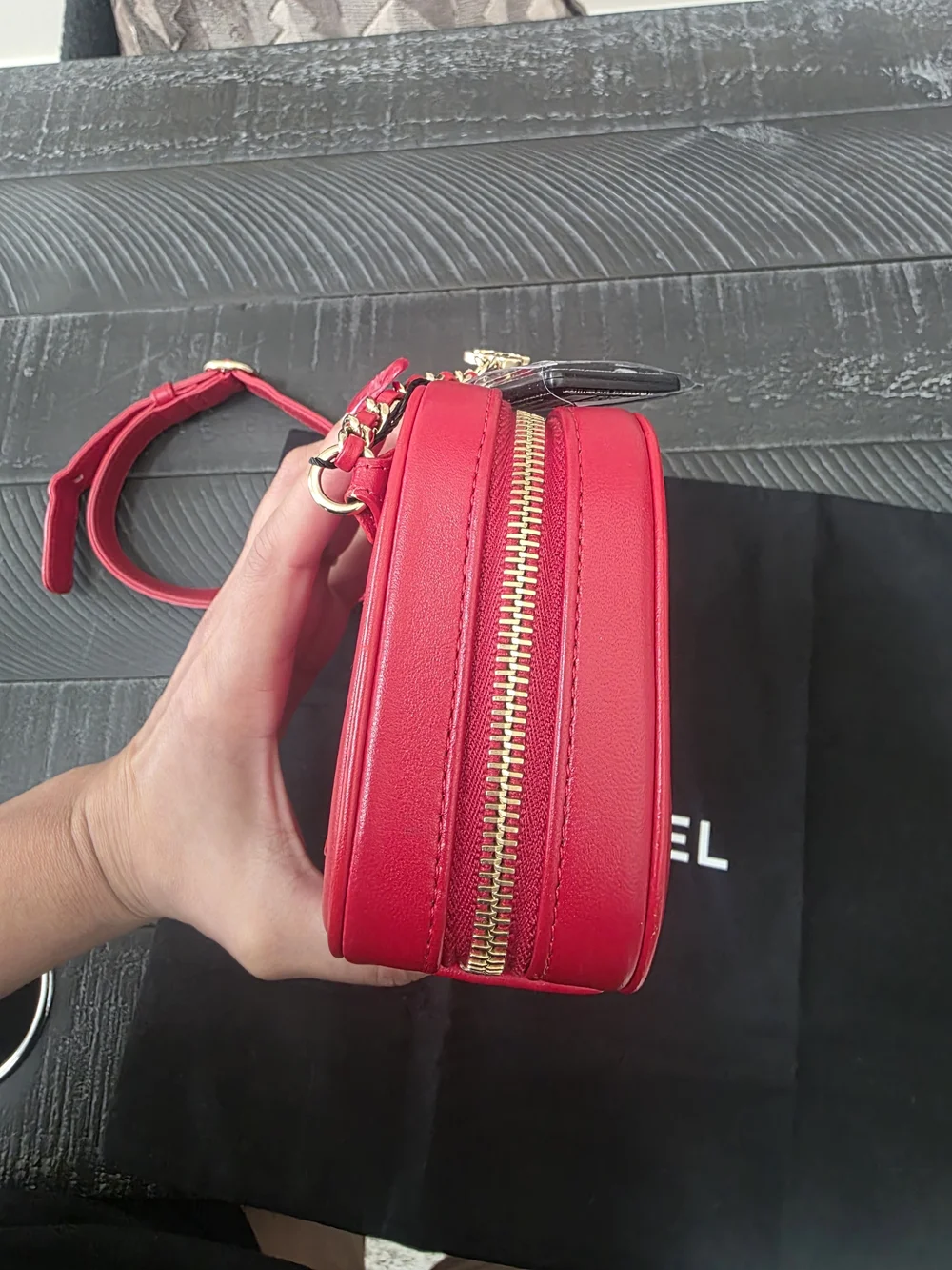 Chanel Red Belt Bag
